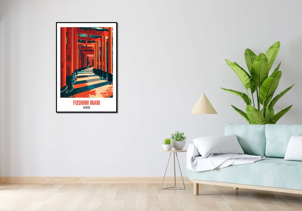 Plakat 67,5x100cm Fushimi Inari, Kyoto