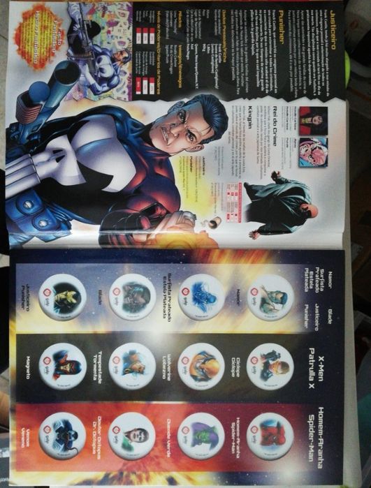 Coleção completa cromos Marvel Galp