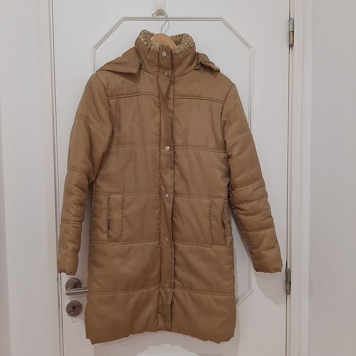 Kispo comprido camel com carapuço