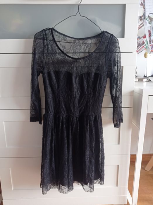 Vestido Preto com Renda