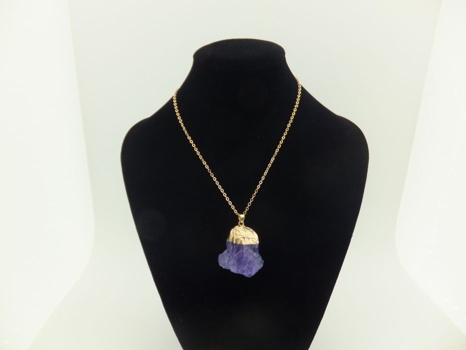 Fio com Pedra Natural - Pedra de Quartzo