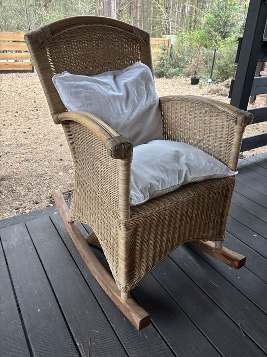 Wiklinowy fotel bujany