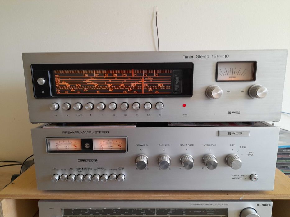 Zestaw stereo Unitra Fonica wzmacniacz 1801 tuner TSH 110 zamiana