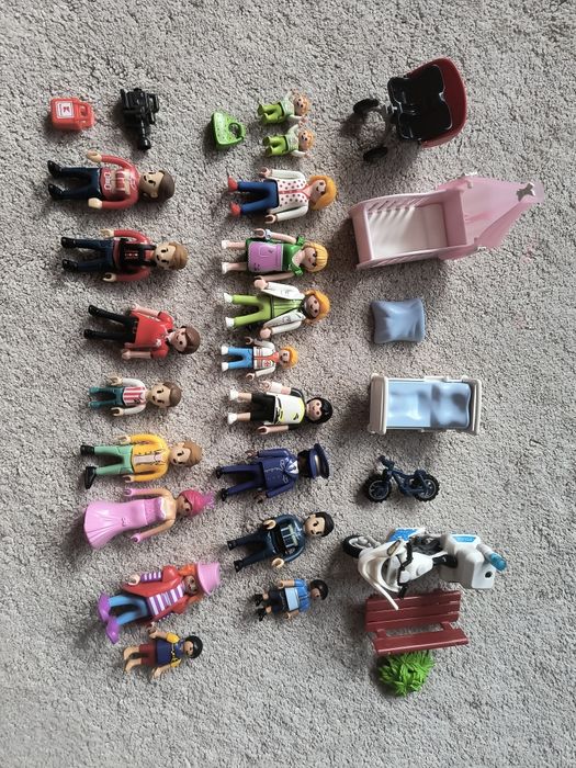 Playmobile zestaw mix ludzików akcesoriów