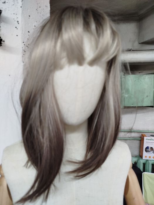 Peruka platynowy blond+ kolor (A)