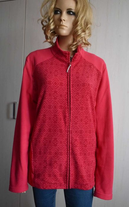 Bluza polarowa 44 XXL zasuwana sportowa ciepła z polaru rozpinana