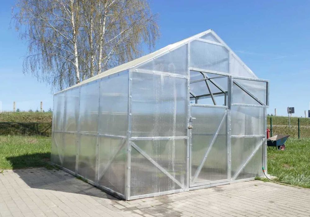 Szklarnia Domek 3x4 3x6 3x8 3x10 m Poliwęglan Profile Stalowe Ocynk