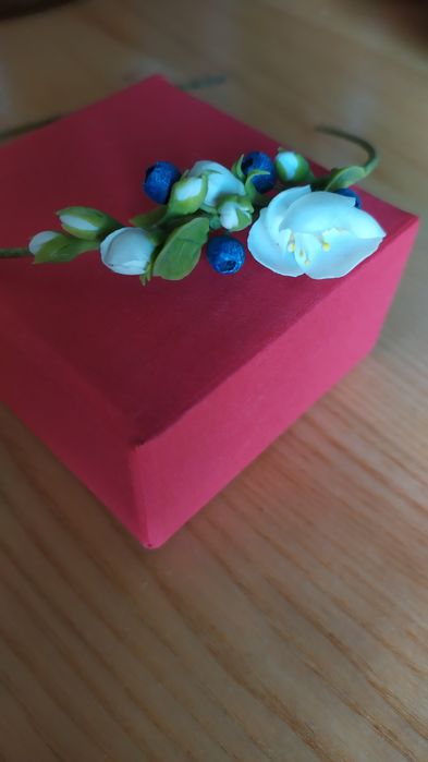 Ободок, обруч віночок з холодного форфору