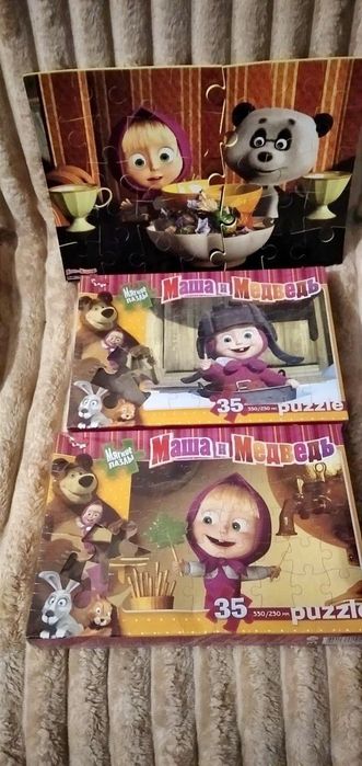 Пазли по 35 елементі, два нові в плівці, третій б/в