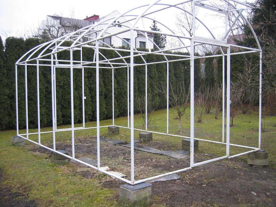 Szklarnia ogrodowa dł. 6m,szr.3m,wys.2,55m piękna masywna stabilna