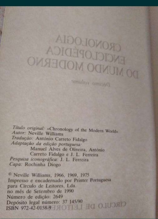 Cronologia Enciclopédia do Mundo moderno