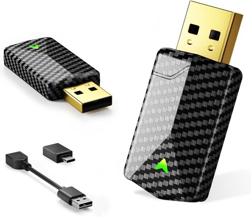 Бездротовий адаптер CarPlay (карбоновий дизайн)