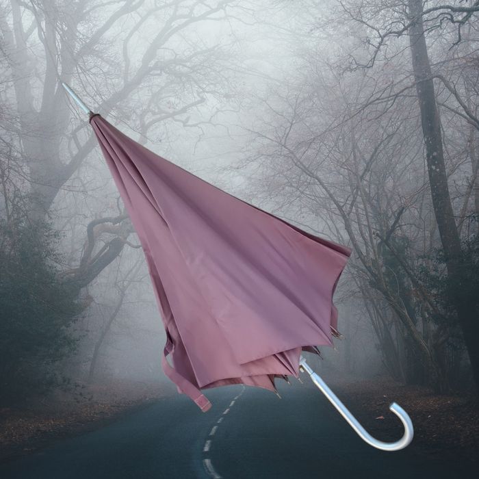 3x parasol automat długi laska czarny, różowy, fioletowy komplet