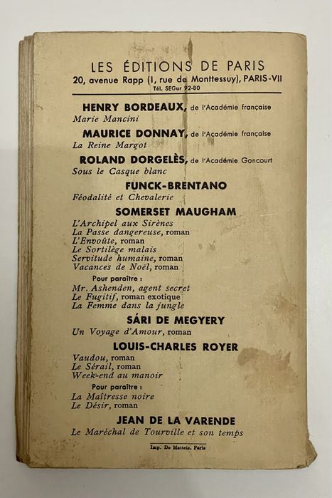 Livro Week-End Au Manoir - Louis-Charles Royer (Francês)