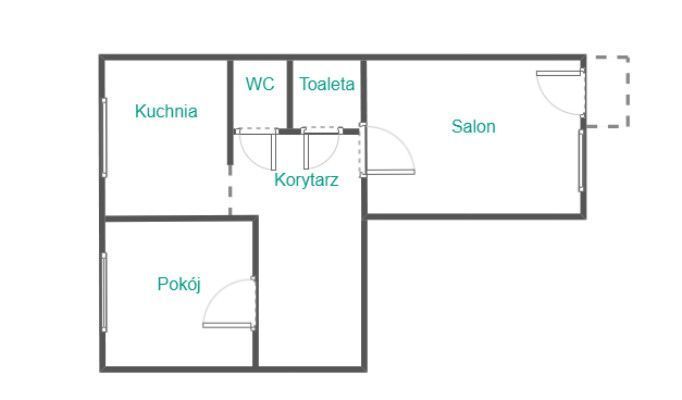 Rubinkowo | 2 pokoje | duża piwnica