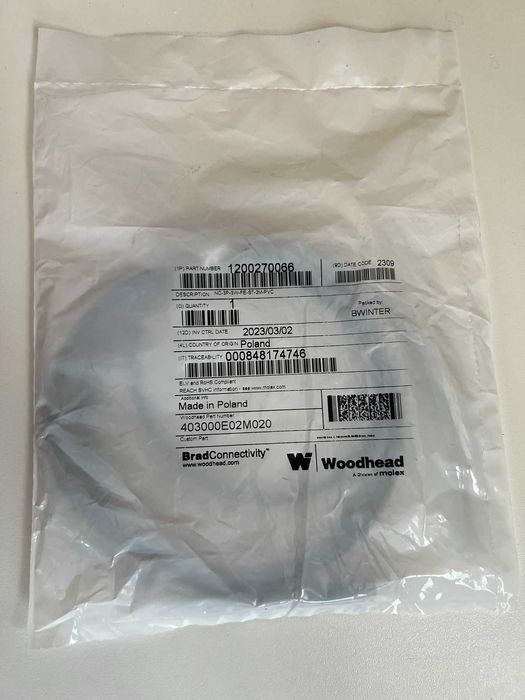 MOLEX Роз'єм: M8; "Мама"; PIN:3;