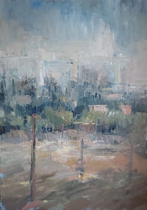 Obraz olej na płótnie 70x50 malarstwo pejzaż
