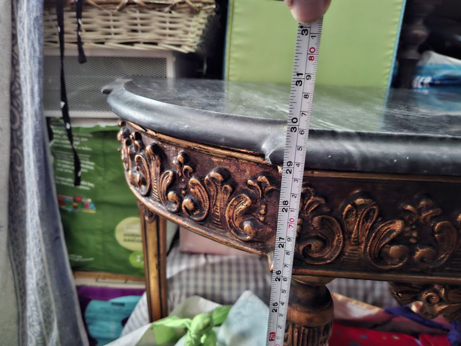 Conjunto credencia mármore e espelho