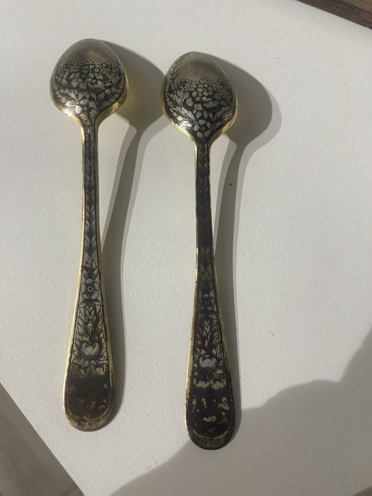 Чайные ложки из серебра 875 проба