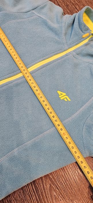 Голубая флисовая кофта спортивна, лыжная. 4F