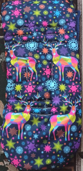 Зимний конверт в коляску + чохол рукавичка