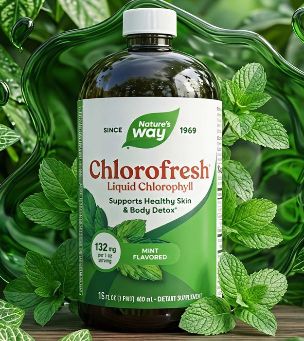 Chlorofresh США Жидкий хлорофилл, 473,2 мл, хлорофил, хлорофреш