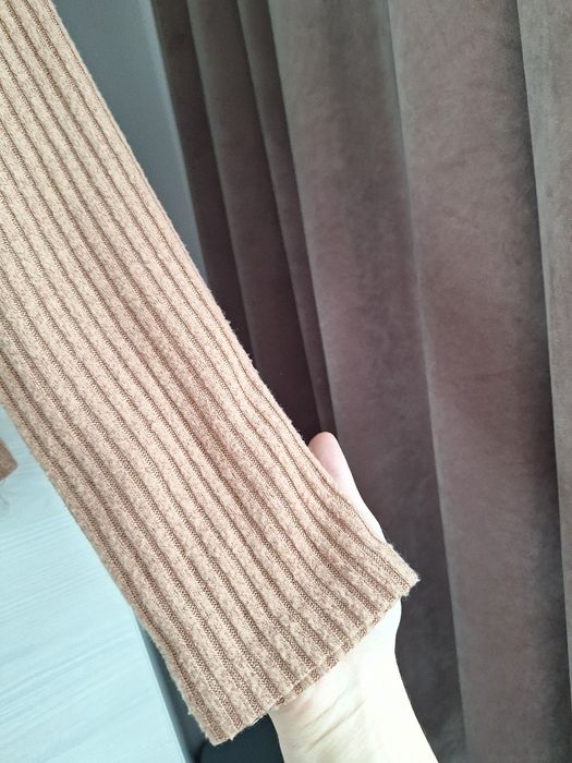 Bluzka z długim rękawem sweter cienki M 38 brązowy Shein