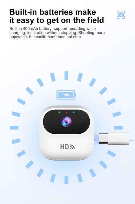 Ourlife A800 Mini szpiegowska kamera 1080P WiFi kolor czarny