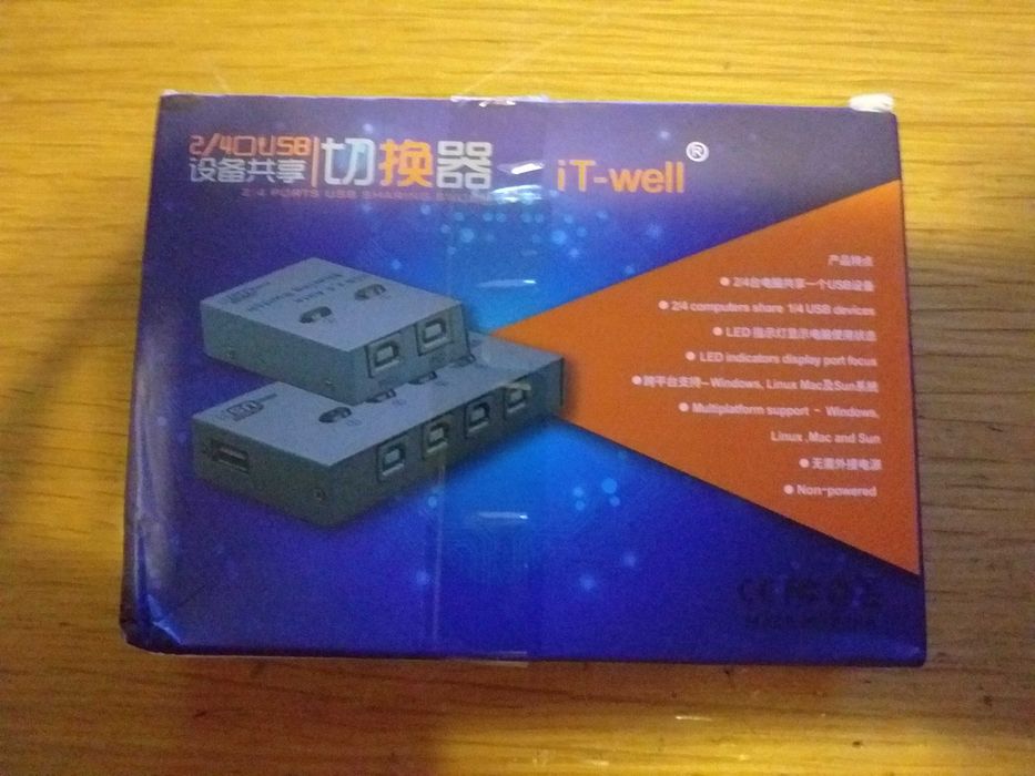 Switch USB Manual 2 PCs 1 Impressora