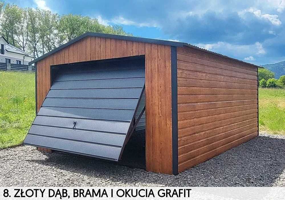 Garaż blaszany 3x5 4x6 5x6 6x6 8x6 9x5 Montaż GRATIS