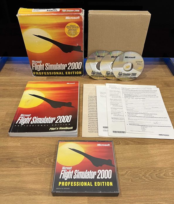Flight Simulator 2000 Professional (PC EN 1999) Big Box komplet Pszów ...