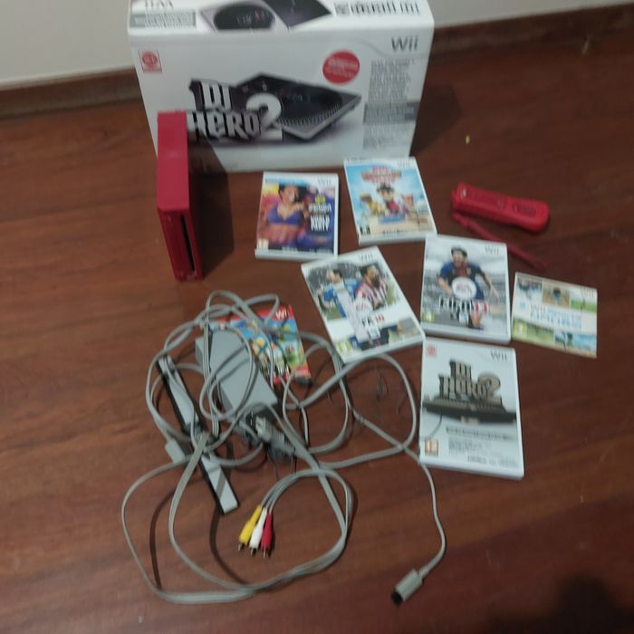 Wii + jogos + comandos