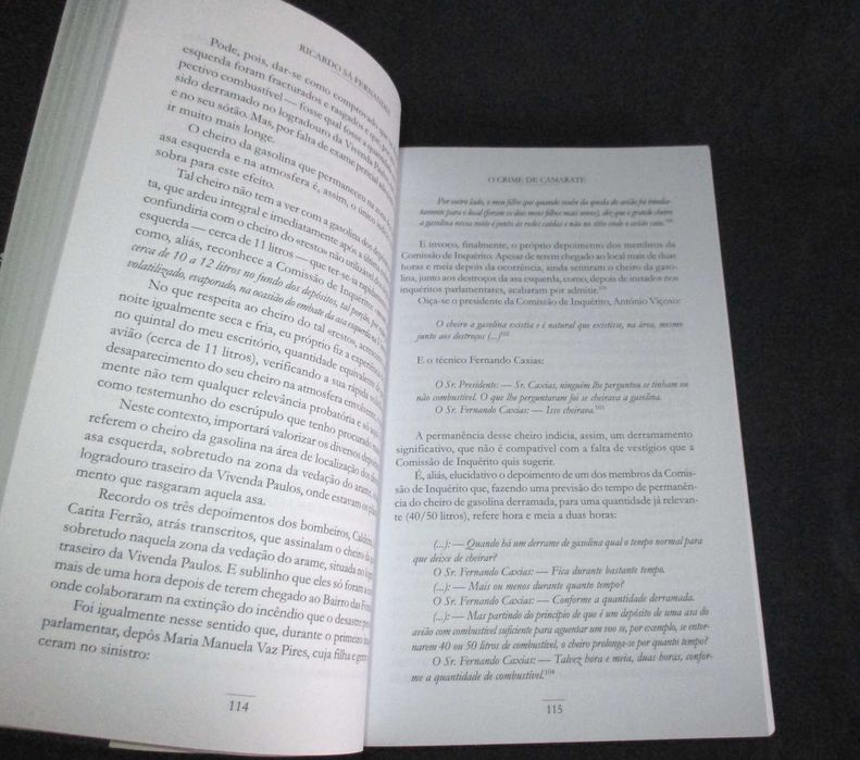 Livro O Crime de Camarate Ricardo Sá Fernandes