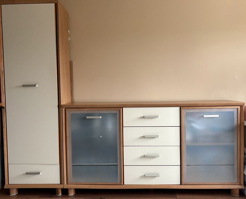 Zestaw komoda + komin BRW+ biurko