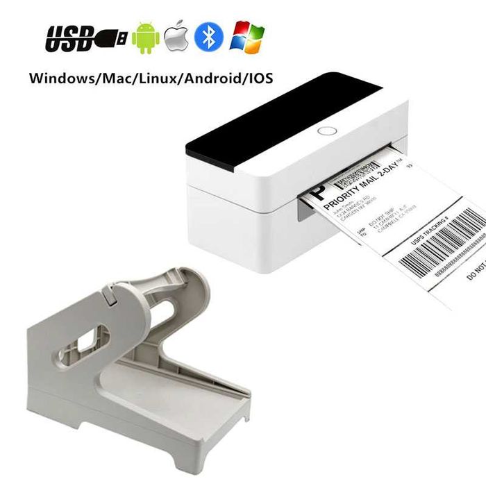 Термопринтер для етикеток Xprinter XP-D463B USB з Bluetooth