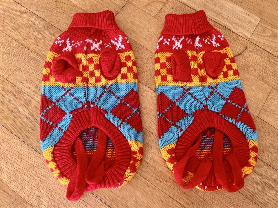 Camisolas em lã para cão