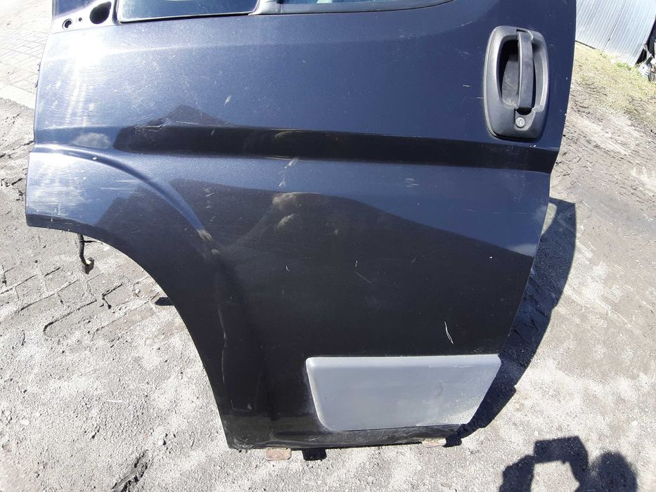 ducato boxer 3 przednie lewe drzwi kompletne kolor 632 czarne