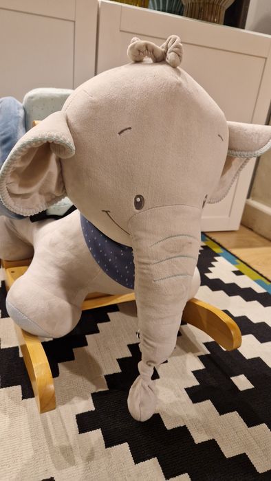 Baloiço Nattou Madeira Elefante Bebé