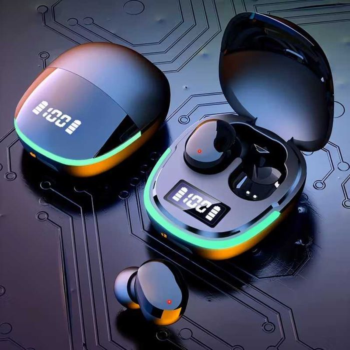 Fones de Ouvido Sem Fio com Display LED -novo