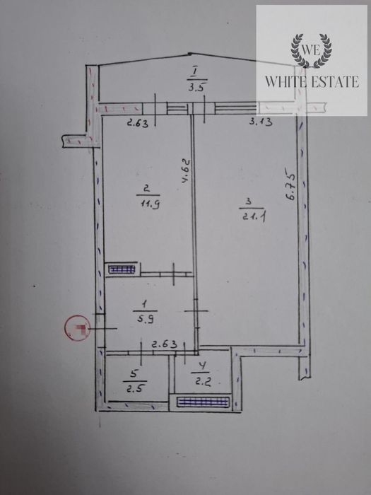 Продаж 1кім.квартири по вул.Вільхова