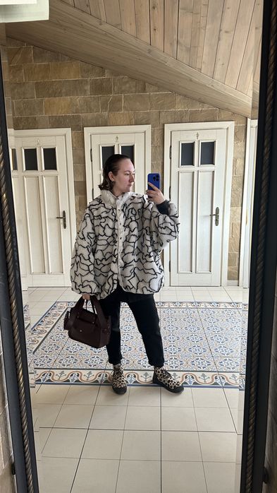 Бомбер "Teddy" від Boohoo (Oversize)