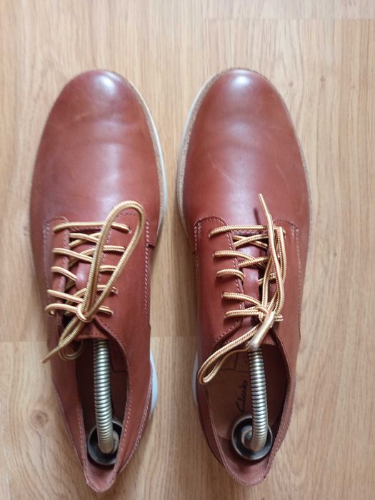 Мужские новые кожаные туфли Clarks 44 р.