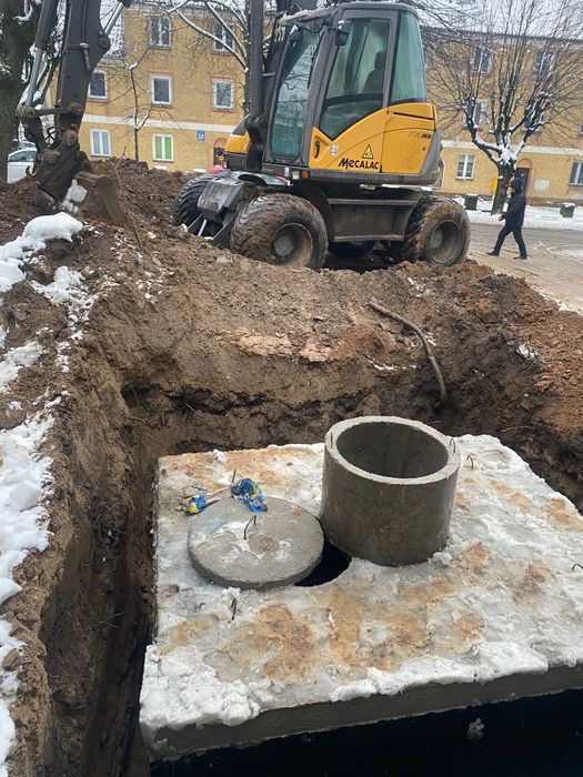 Usługi Koparką Ełk Olecko wykopy roboty ziemne niwelacja
