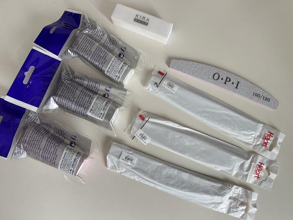 Нові пилочки,бафи для нігтів,Heart,Miami,O•P•I,Zauber,Kira