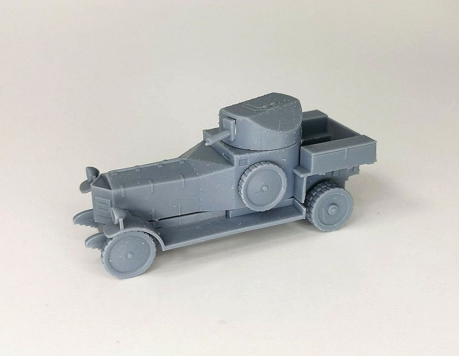 Bolt Action Rolls Royce Brytyjski wóz opancerzony druk 3D żywica UV.