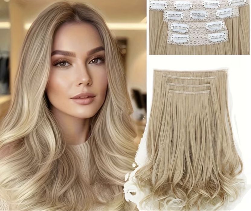 Волосы на клипсах