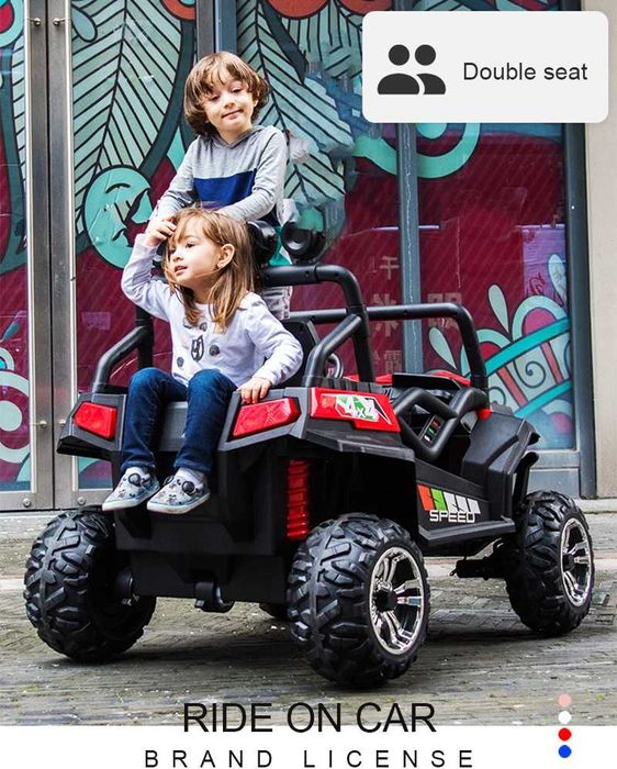 BAWIBUS.PL Auto samochód na akumulator autko MEGA BUGGY 4x4 dwuosobowy