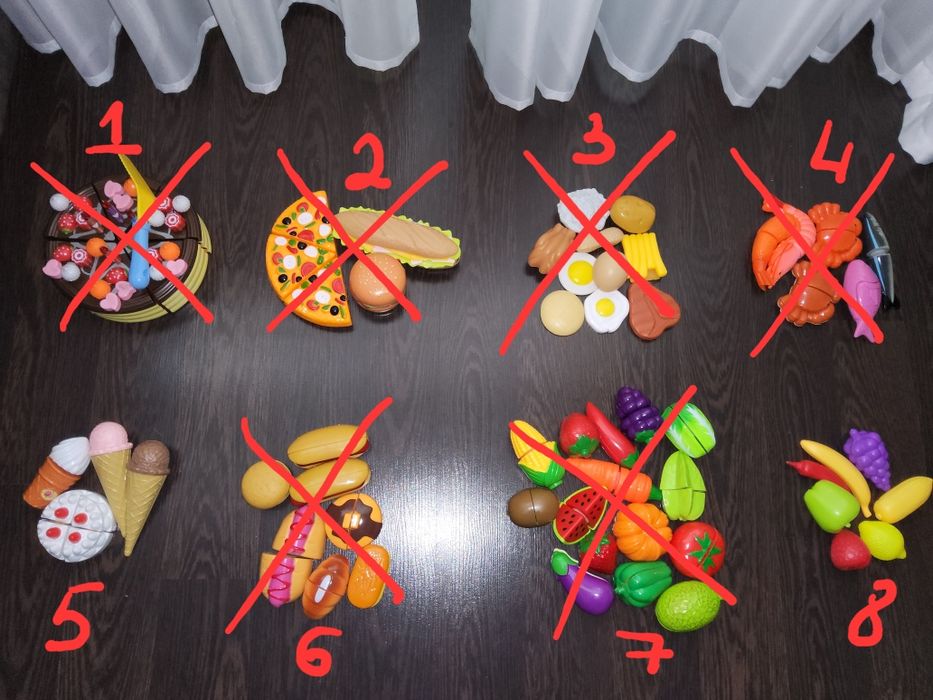 Набор посуда детская еда на липучке кастрюльки