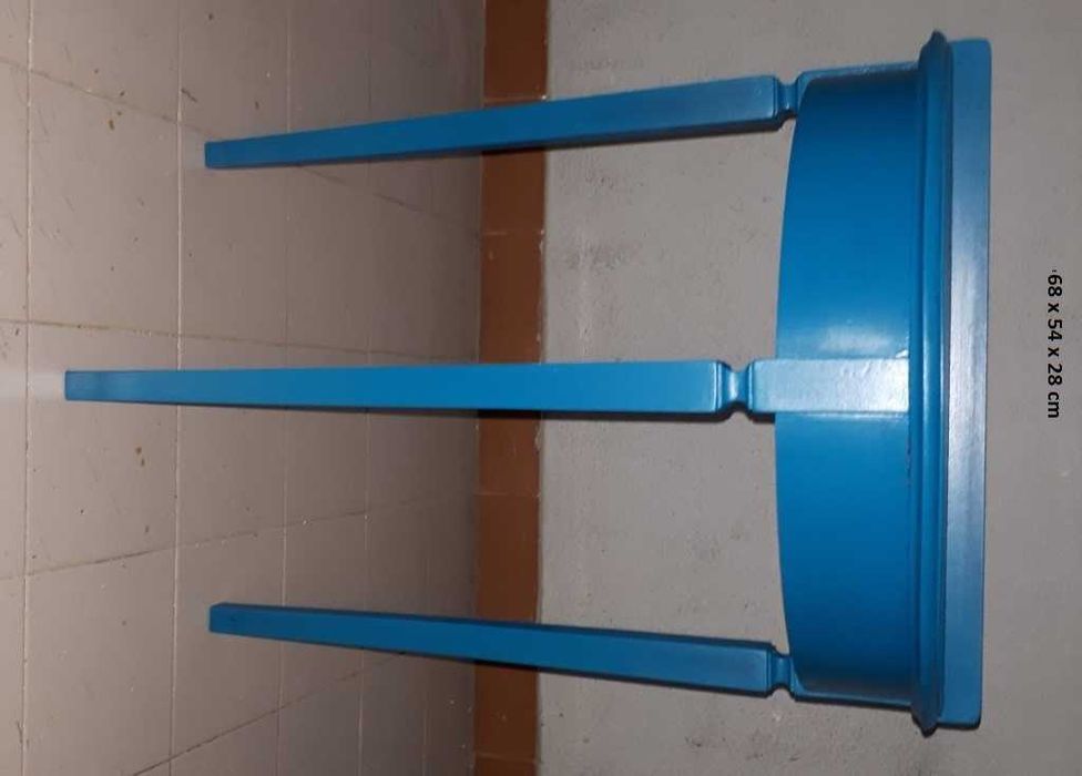 Mesa meia lua restaurada