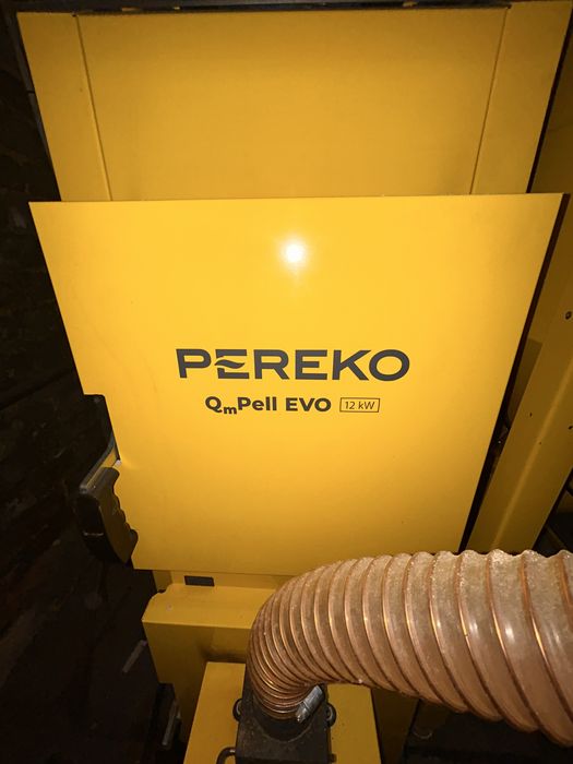 Piec  PEREKO na pellet 12 kw z podajnikiem - komplet ( pompki zawory )